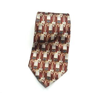 Stafford Executive Men's 100% Silk Multicolor Necktie 57"